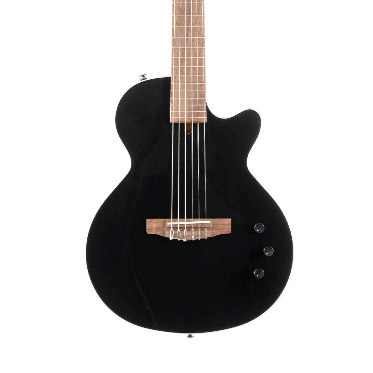 Guitarra electroacústica de cuerdas de nylon Cort Sunset Nylectric II Negra