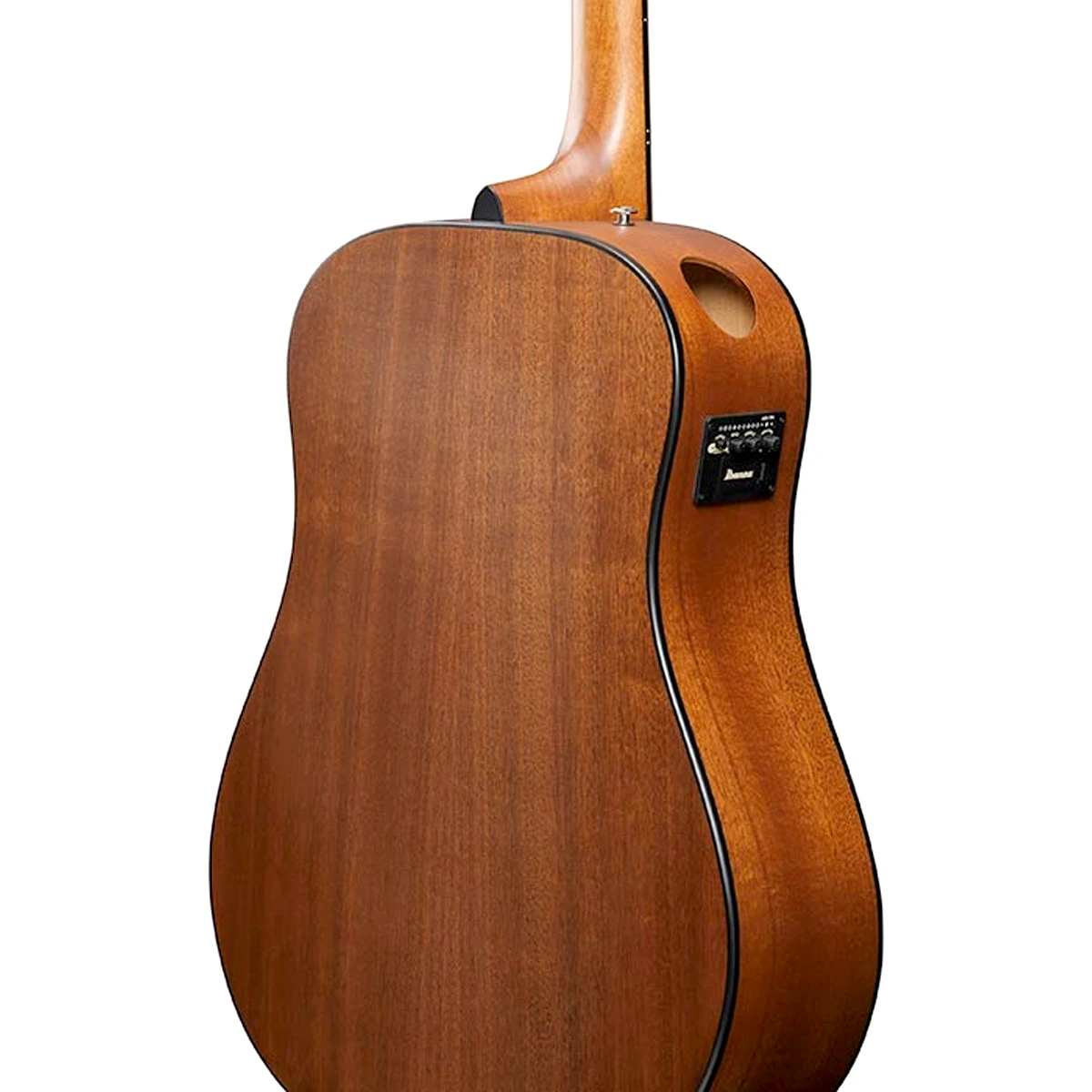 Guitarra electroacústica Ibanez AAD54E-OPN vista frontal completa en acabado poro abierto
