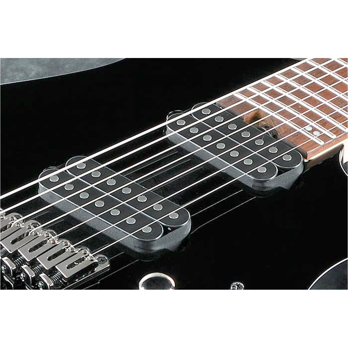 Guitarra eléctrica de 7 cuerdas multiescala Ibanez RGMS7-BK